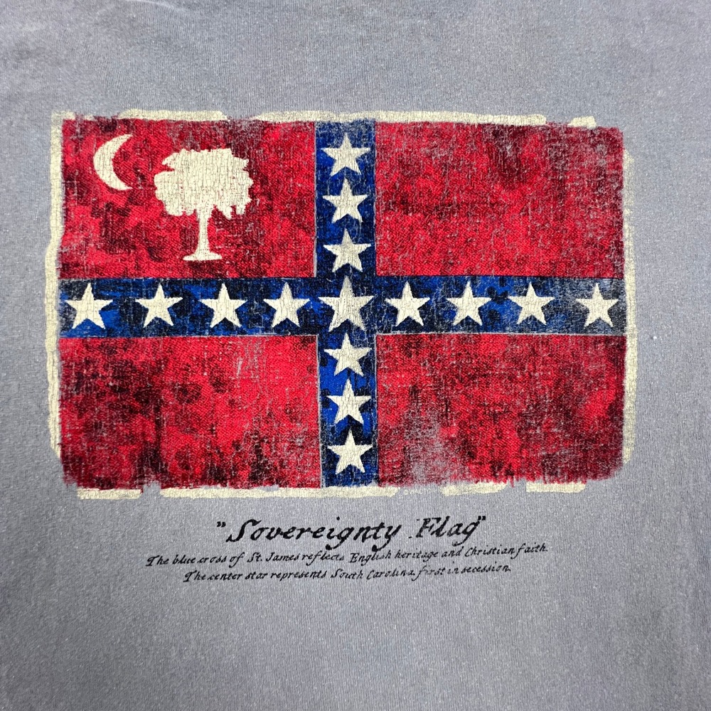 Sovereignty Flag T-Shirt Mens XL South Carolina History Tee St James Crescent